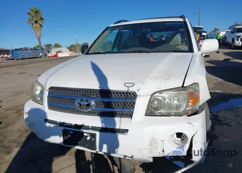 2006 Toyota Highlander Hybrid V6 z USA, uszkodzony, nr VIN JTEDW21A160007076